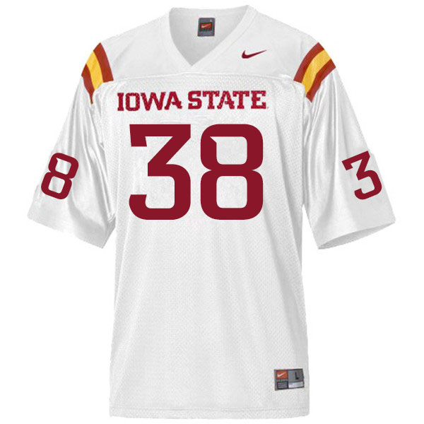 Iowa State Cyclones Men's #38 Levi Hummel Nike NCAA Authentic White College Stitched Football Jersey XZ42G88JJ